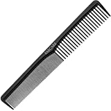 Peine de carbono antiestático FABCARE - Peine de peluquería irrompible de carbono...