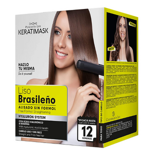 Be Natural Kit de Alisado Brasileño con Keratina