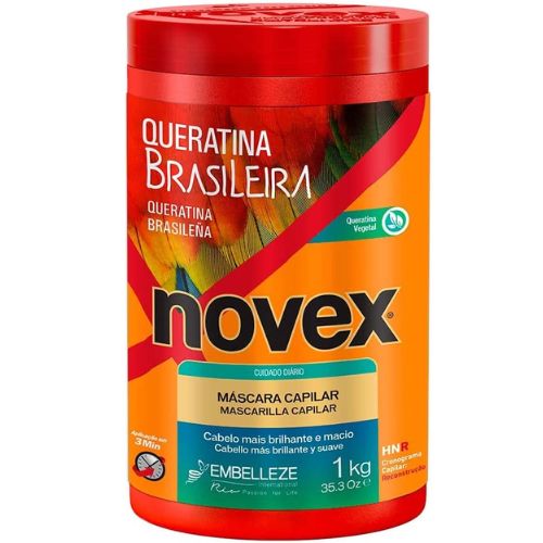 Mascarilla novex con proteina queratina brasileña